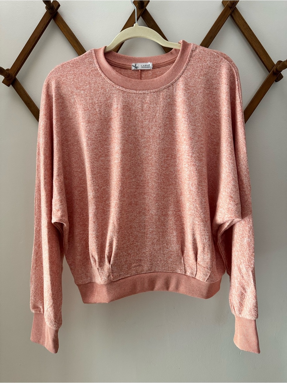 Carve Designs Dusty Rose Cropped Sweatshirt